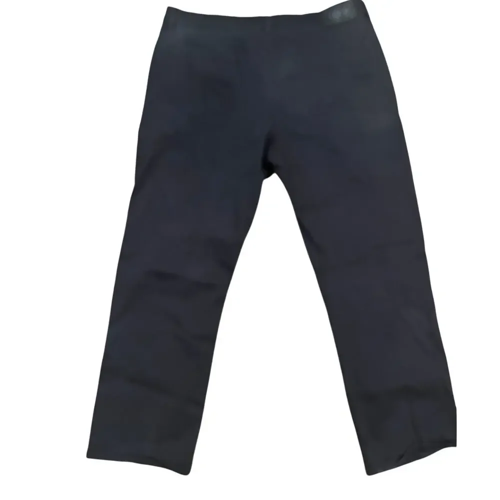 IZOD Men’s Canvas Pants Blue‎ Relaxed Fit Straight Leg Trousers 38x30 Casual